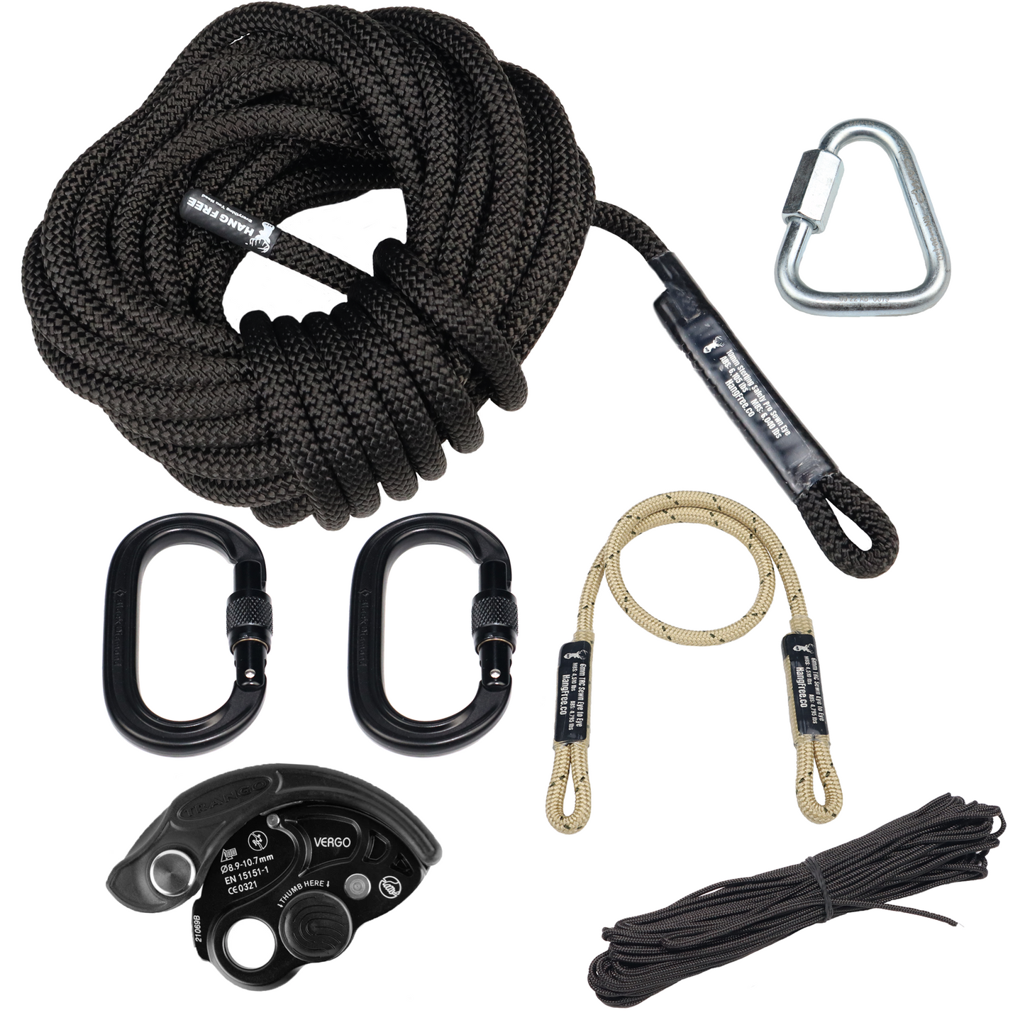10mm BlackOut Deluxe One Stick/Rappel Kit With Trango Vergo