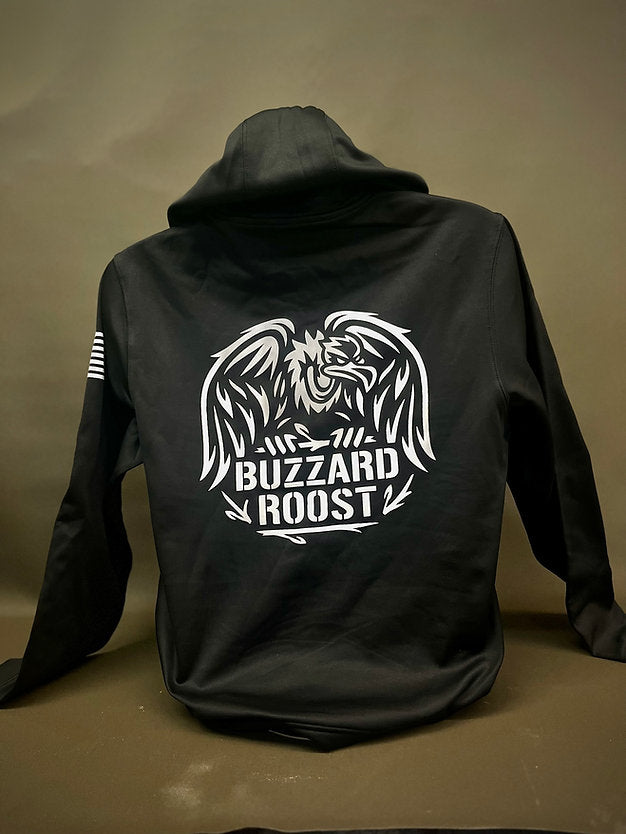 Black Buzzard Roost Saddles Hoodie
