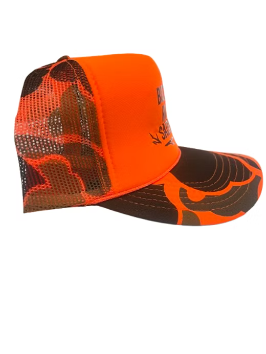 Hunter Orange Duck Camo BRS Hat