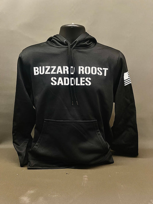 Black Buzzard Roost Saddles Hoodie